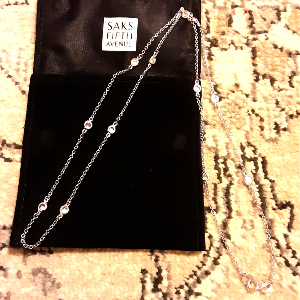 Saks Fifth Avenue Crystal Strand Necklace